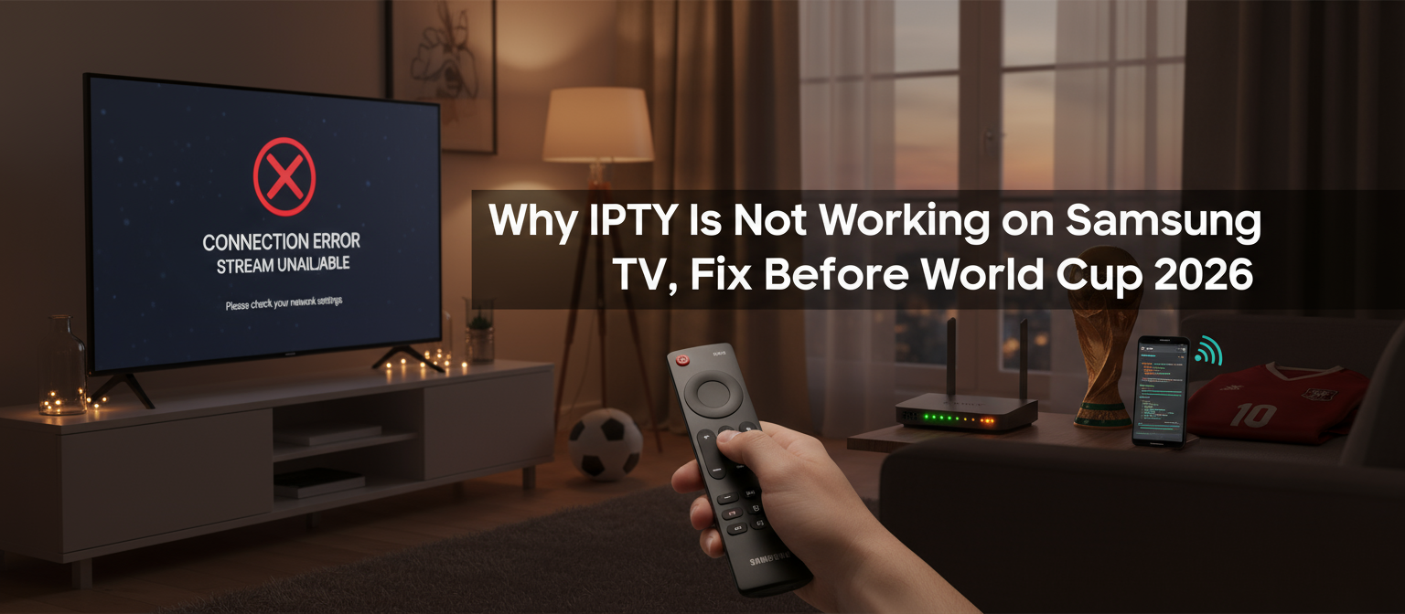 Why IPTV Is Not Working on Samsung TV, Fix Before World Cup 2026